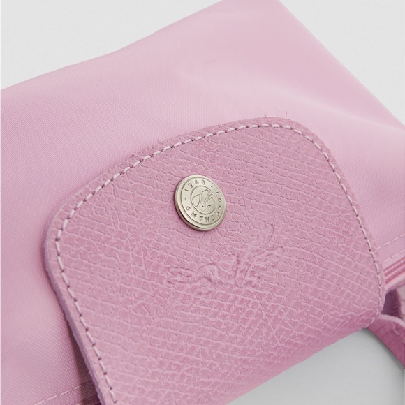 LONGCHAMP Mini Le Pliage Green Top-Handle Bag + Strap - Peony Pink *RARE* - Picture 3 of 9
